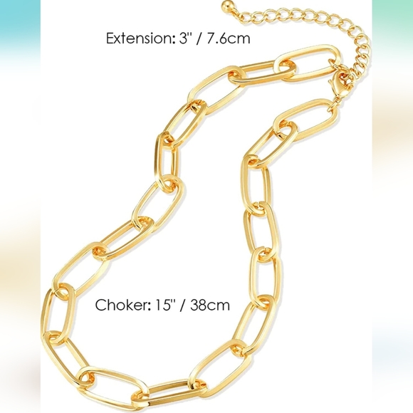 COPY - #323 LV LOCK π & KEY π ON 14K GOLD PLATED CHOKER - Picture 7 of 7